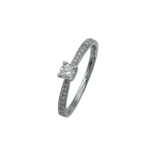 Platinum 0.29ct Diamond Ring