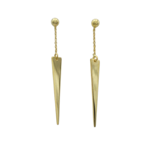 9ct Gold Spear Drop Earrings