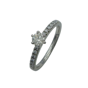 Platinum 0.47ct Diamond Ring