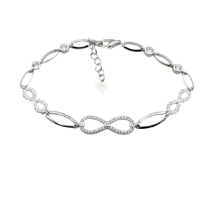 Silver CZ Fancy Bracelet