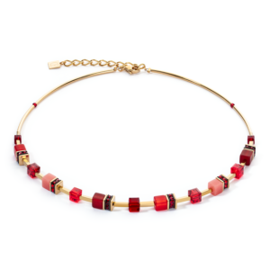Coeur De Lion GEOCUBE Red Iconic Lite Necklace