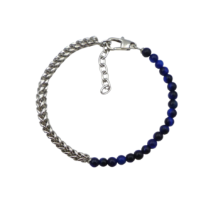 Unique & Co Blue Tigers Eye Beaded Bracelet