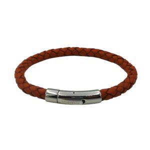 Unique & Co Orange Leather Bracelet