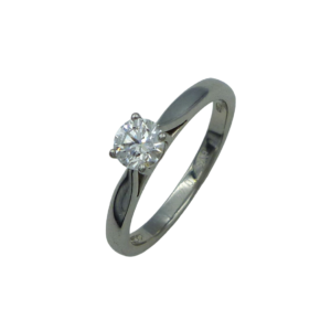 Platinum 0.44ct Diamond Ring