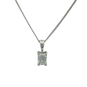 18ct White Gold Diamond Necklace