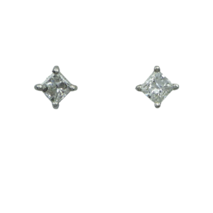 18ct White Gold Diamond Earrings