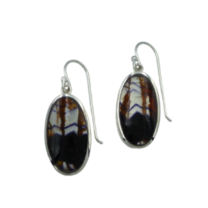 Silver Blue John Drop Earrings
