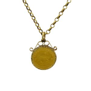 9ct Gold Chain with 10th Krugerrand