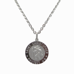 Silver St Christopher Pendant