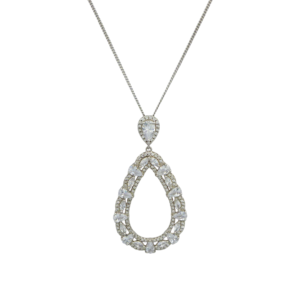 Silver CZ Fancy Necklace