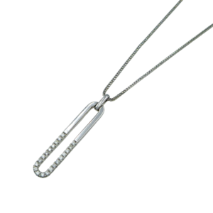 18ct White Gold Diamond Necklace