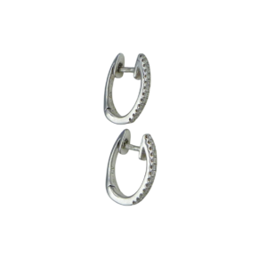 18ct White Gold Diamond Earrings