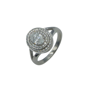 18ct White Gold 0.77ct Diamond Ring