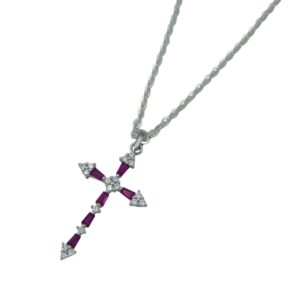 Silver Cross with Chain
