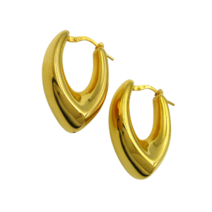 Silver Gold Plated Hoop Earrings