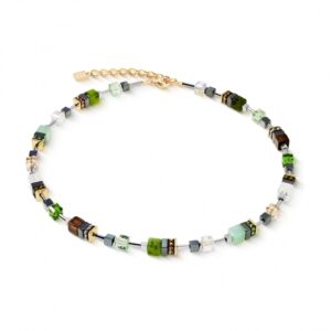 Coeur de Lion GeoCUBE Green Necklace