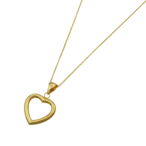 9ct Gold Open Heart Necklace