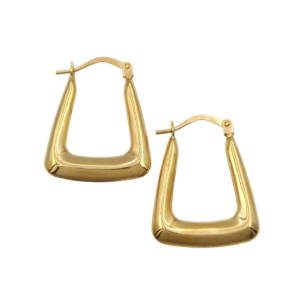 9ct Gold Plain Hoop Earrings
