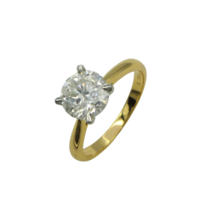18ct Gold 1.71ct Diamond Solitaire Ring