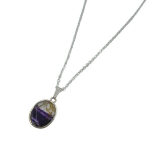 Silver John Pendant with Silver Chain