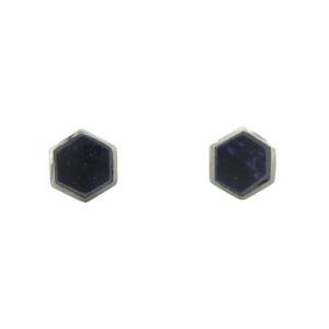 Silver Blue John Stud Earrings