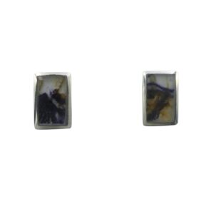Silver Blue John Stud Earrings