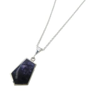 Silver Blue John Pendant