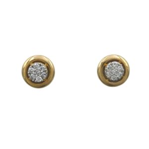 9ct Gold Diamond Stud Earrings