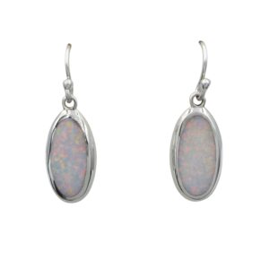 Silver Opalique Drop Earrings