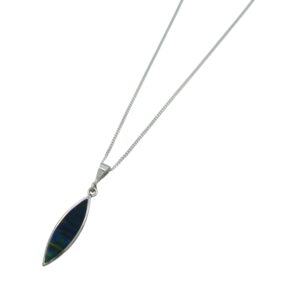 Silver Opalique Pendant with Silver Chain