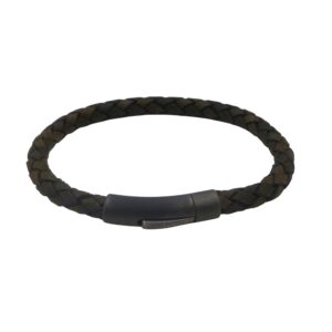 Unique & Co Brown Leather Bracelet