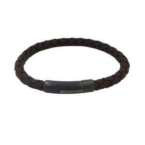 Unique & Co Brown Leather Bracelet