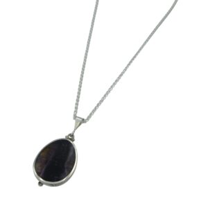 Silver Blue John Pendant