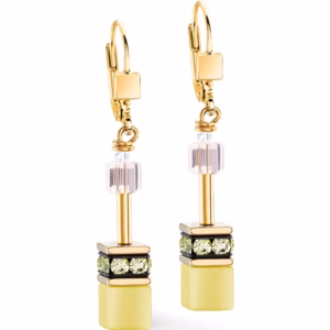Coeur de Lion Iconic Olive Yellow Earrings