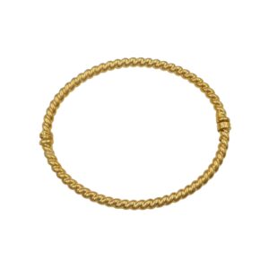 9ct Gold Twist Bangle