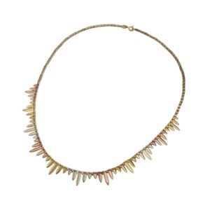 9ct Yellow, White & Rose Gold Collar