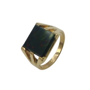 9ct Gold Bloodstone Ring