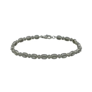 Silver CZ Fancy Bracelet