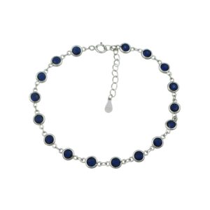 Silver Sapphire Bracelet