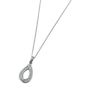 Silver CZ Fancy Pendant