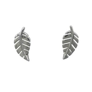Silver Leaf Earrings