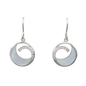 Silver M.O.P. Drop Earrings